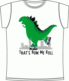 Прикольные футболки: Godzilla